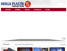 Tablet Screenshot of mollaplastik.com